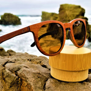 Rose Wood Sunglasses with Brown Lenses Handmade